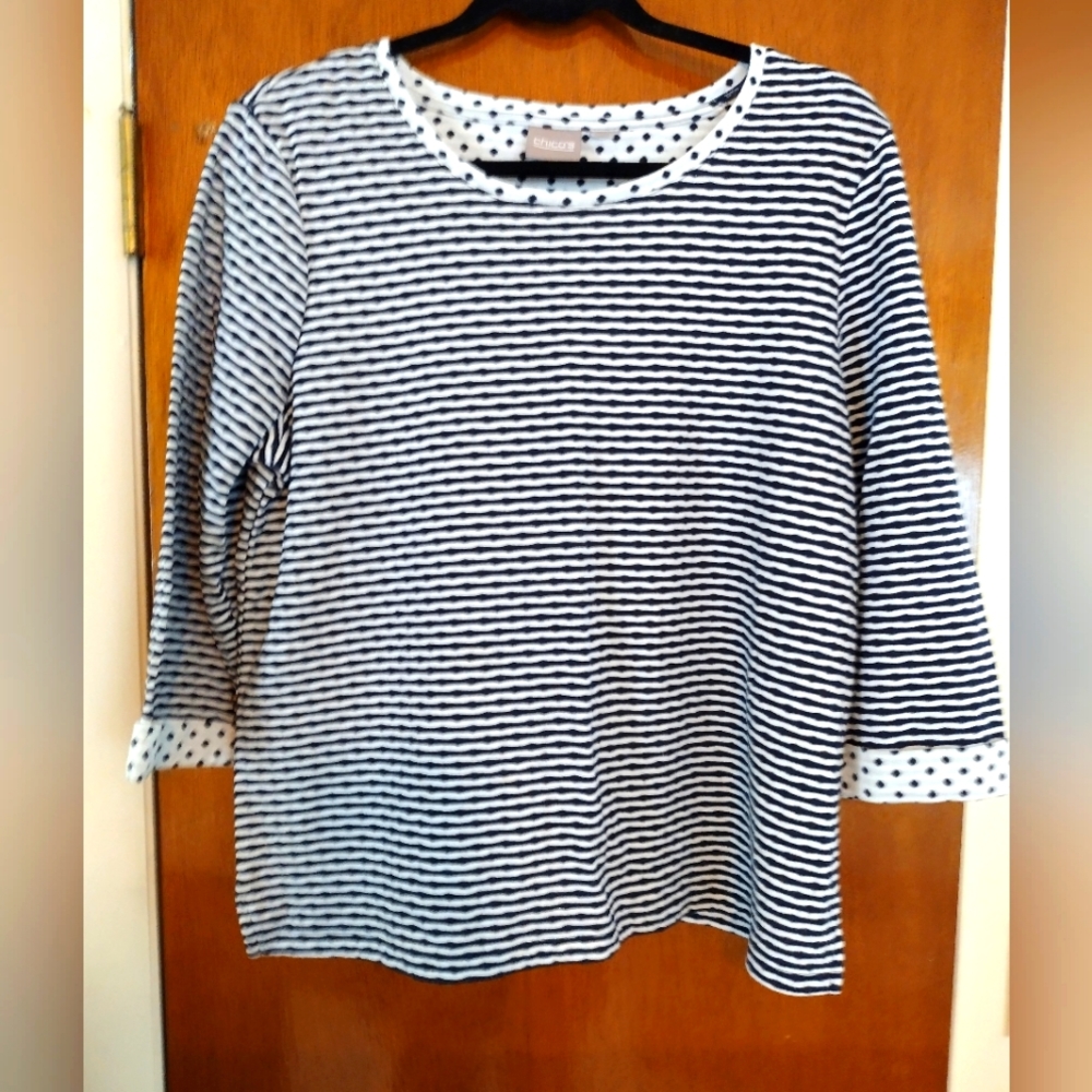 Woman's 3/4 sleeve cotton top